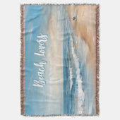 Personalisiert Ocean Beach Vacacation Scene Decke (Vorderseite Vertikal)