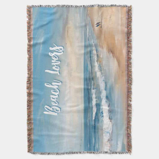 Personalisiert Ocean Beach Vacacation Scene Decke (Vorderseite Vertikal)