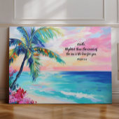 Personalisiert Ocean Bible Verse Psalm 93: Leinwanddruck