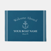Personalisiert Ocean Blue Nautical Doormat 🌊 ⚓ Fußmatte (Vorderseite)