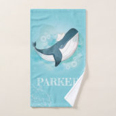 Personalisiert Ocean Whale Boy Badhandtuch Set (Handtuch)