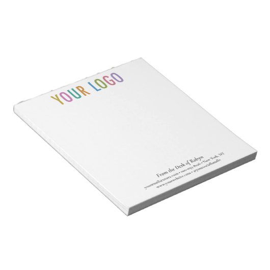 Personalisiert Office Notepad Benutzerdefiniertes Notizblock (angewinkelt)