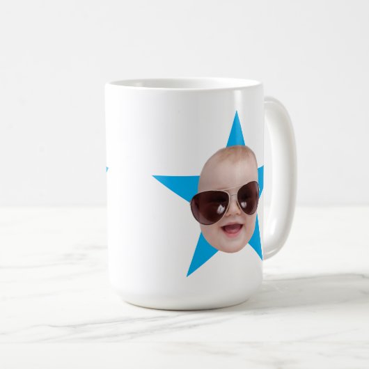 Personalisiert Office Star-Gesichtscreme Kaffeetasse (VorderseiteRechts)