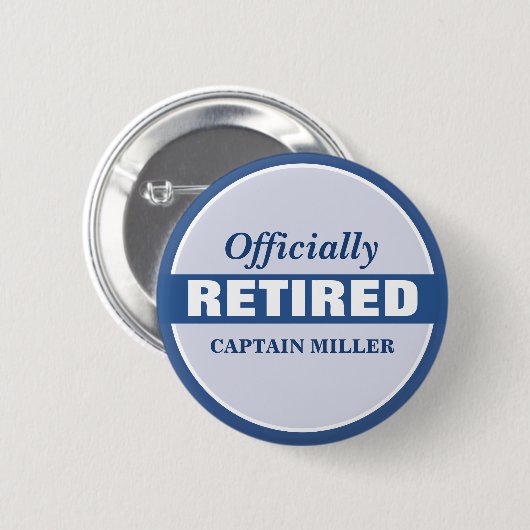 Personalisiert, offiziell erschöpft button (Vorne & Hinten)