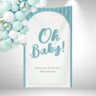 Personalisiert Oh Baby Foto Wall Duschbanner Banner