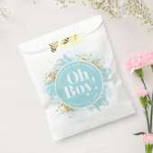 Personalisiert Oh Boy Dusche Wasserfarbe Glitzer Geschenktütchen (Versiegelt)