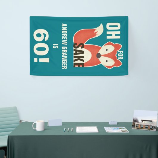 Personalisiert oh, für Fox-Grund irgendein Banner (Messeveranstaltung)