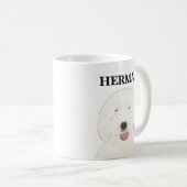 Personalisiert Old English Sheepdog Kaffeetasse (VorderseiteRechts)