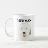 Personalisiert Old English Sheepdog Kaffeetasse (Links)