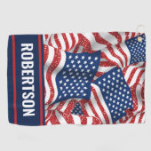 Personalisiert Old Glory - USA-Flaggen Golfhandtuch (Horizontal)