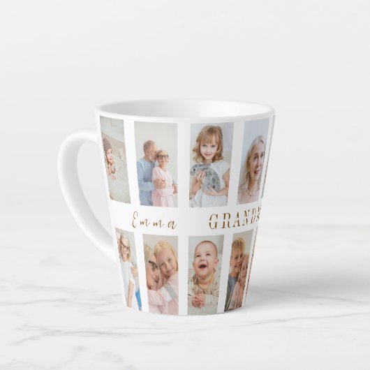 Personalisiert Oma Latte Tasse | Benutzerdefiniert (Linke Ecke)