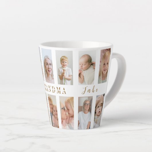 Personalisiert Oma Latte Tasse | Benutzerdefiniert (Rechte Ecke)