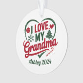 Personalisiert Oma, Nana, Gigi, GMA, Custom Ornament (Vorderseite)