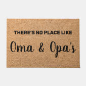 Personalisiert Oma Opa Großeltern Willkommen Fußmatte (Vorderseite)