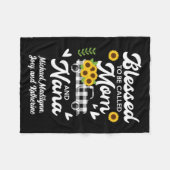 Personalisiert Oma Selige Mama Nana Grandkids Fleecedecke (Vorderseite (Horizontal))