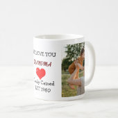 Personalisiert Oma Wir Liebe Sie 2 Fotos Kaffeetasse (VorderseiteRechts)