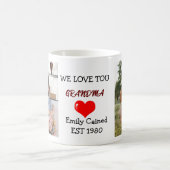 Personalisiert Oma Wir Liebe Sie 2 Fotos Kaffeetasse (Mittel)