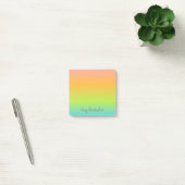 Personalisiert Ombre Pastel Rainbow Postit Hinweis Post-it Klebezettel (Büro)