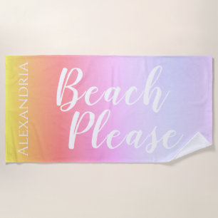 Personalisiert Ombre Strandtuch