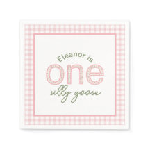 Personalisiert "One Albern Goose" Geburtstag Napki