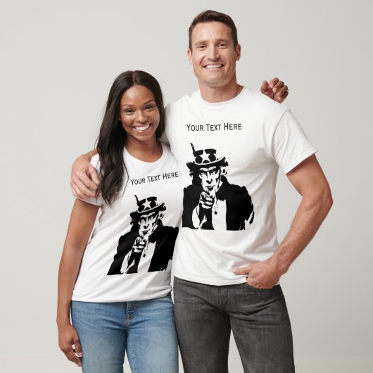 Personalisiert Onkel Sam Shirt (Unisex)