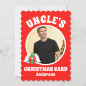 Personalisiert Onkels Foto Weihnachten (Vorderseite)