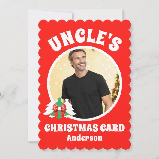 Personalisiert Onkels Foto Weihnachten (Vorderseite)