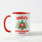 Personalisiert Onkels Weihnachten Tasse (Links)