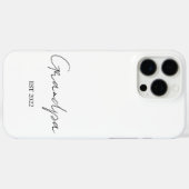 Personalisiert "Opa Est. [Jahr]" - Case-Mate iPhone Hülle (Rückseite (Horizontal))