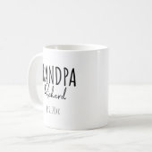 Personalisiert Opa & Est. Jahr Kaffeetasse (Vorderseite Links)