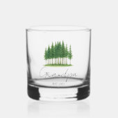 Personalisiert "Opa est. [Jahr]" Rockglas Whiskyglas (Vorderseite)