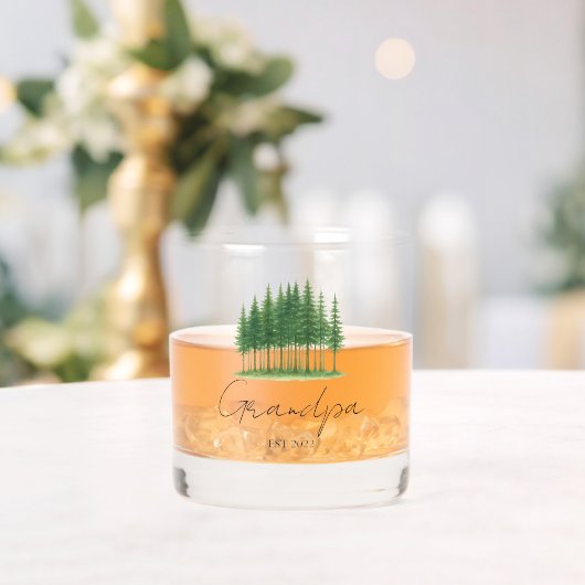 Personalisiert "Opa est. [Jahr]" Rockglas Whiskyglas (Insitu (Hochzeit))