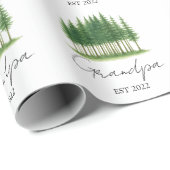 Personalisiert "Opa Est. [Jahr]" Umschlagpapier Geschenkpapier (Rolleneckpunkt)