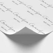 Personalisiert "Opa Est. [Jahr]" Umschlagpapier Geschenkpapier (Ecke)