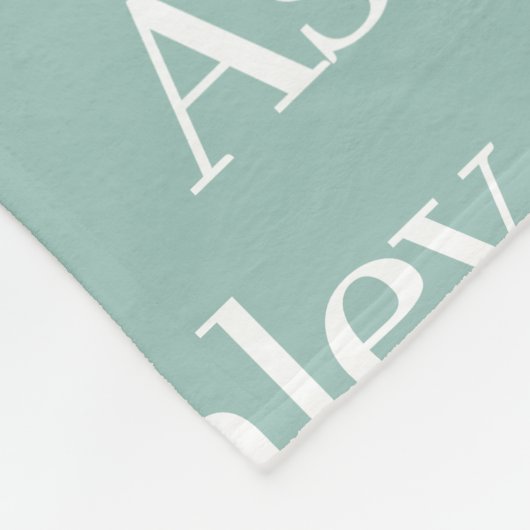 Personalisiert Opal Wiederholter Familienname Fleecedecke (Ecke)