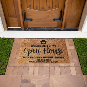 Personalisiert Open House Real Anwesen Realtor Ges Fußmatte