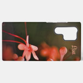 Personalisiert Orange Blume Samsung Case Samsung Galaxy Hülle (Rückseite (Horizontal))