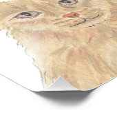 Personalisiert Orange Maine Coon Art Fotodruck (Ecke)