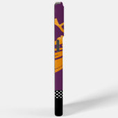 Personalisiert Orange Mandarine Eggplant Damask Case-Mate iPhone Hülle (Rückseite / Rechts)