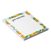 Personalisiert Orange Notepad Notizblock (angewinkelt)