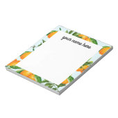 Personalisiert Orange Notepad Notizblock (Rotiert)