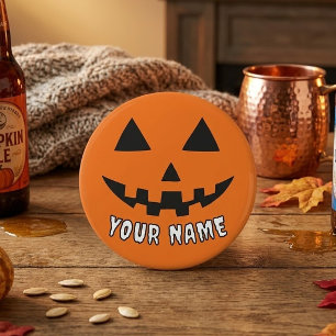 Personalisiert Orange Pumpkin Halloween Dein Name Flaschenöffner