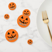 Personalisiert Orange Pumpkin Halloween Dein Name Konfetti (Gruppe)