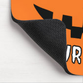 Personalisiert Orange Pumpkin Halloween Dein Name Mousepad (Ecke)