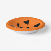 Personalisiert Orange Pumpkin Halloween Dein Name Pappteller (Gewinkelt)