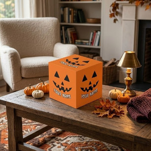 Personalisiert Orange Pumpkin Halloween Dein Name Würfel