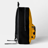 Personalisiert Orange Soccer Ball Bedruckter Rucksack (Links)
