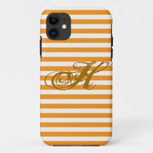 Personalisiert Orange Streifen Case-Mate iPhone Hülle