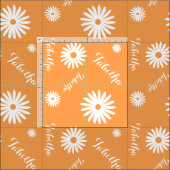 Personalisiert orangefarbenes Farbmuster Stoff (Kachel)