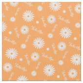 Personalisiert orangefarbenes Farbmuster Stoff (Nahaufnahme)